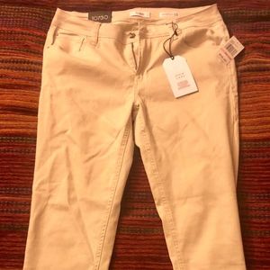 Kensie Ankle Midrise Jeans in Carnation NWT